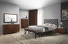 California King Modrest Gibson Modern Grey & Walnut Bedroom Set