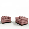 Divani Casa Branson Pink Velvet Accent Chair Model VGMFMF-1251-1S-CH