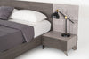Nova Domus Bronx Italian Modern Faux Concrete & Grey Nightstand Model VGACBRONX-NS