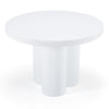 Modrest Bruni - Modern White Concrete Round Dining Table
