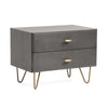 Modrest Bryan - Modern Grey Nightstand