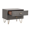 Modrest Bryan - Modern Grey Nightstand