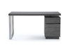 Modrest Carson Modern Grey Elm & Stainless Steel Office Desk