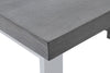 Modrest Carson Modern Grey Elm & Stainless Steel Office Desk