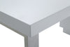 Modrest Carson Modern White & Stainless Steel Office Desk