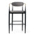 Modrest Buchtel Mid Century Modern Medium Grey & Gold Arm & Black Bar Chair Model VGDW-J1314-MEDGRY