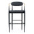 Modrest Buchtel Mid Century Modern Dark Grey & Gold Arm & Black Bar Chair Model VGDW-J1314-DKGRY