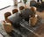 Modrest Calexico Contemporary Black Wave Glass Rectangular Dining Table Model VGGMDT-1717A