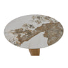 Modrest Calvary - Mid-Century Modern Ceramic + Walnut Bar Table