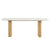 Modrest Cambridge White Marble & Mango Rectangular Dining Table Model VGEDRID120004-RCT