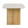 Modrest - Cambridge White Marble & Mango Rectangular Dining Table