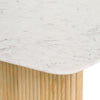 Modrest - Cambridge White Marble & Mango Rectangular Dining Table