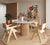 Modrest Cambridge White Marble & Mango Round Dining Table Model VGEDRID112011-RNDDT