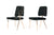 Candace - Modern Black Faux Fur Dining Chair (Set of 2)