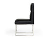 A&X Carla - Modern Black Leatherette Dining Chair (Set of 2)