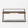 Modrest Carrie - Modern Walnut & Black Office Desk