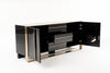 Nova Domus Cartier Modern Black & Rosegold Buffet