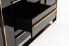 Nova Domus Cartier Modern Black & Rosegold Buffet