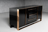 Nova Domus Cartier Modern Black & Rosegold Buffet