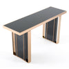Nova Domus Cartier Modern Black & Rosegold Console Table