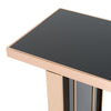 Nova Domus Cartier Modern Black & Rosegold Console Table