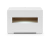 Ceres Modern White Lacquer Nightstand