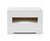 Ceres Modern White Lacquer Nightstand