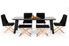 Modrest Chadwick Modern Ebony & Rosegold Dining Table