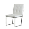 Click Modern White Leatherette Dining Chair (Set Of 2) Model VGVCB808-WHT