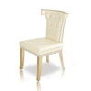 A&X Beatrice White Leather Dining Chair