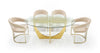 Modrest Chambers - Glass & Gold Dining Table