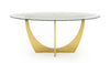 Modrest Chambers - Glass & Gold Dining Table
