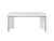 Modrest Chelsey- Modern White and Stainless Steel Desk