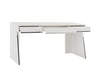 Modrest Chelsey- Modern White and Stainless Steel Desk