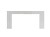 Modrest Chelsey- Modern White and Stainless Steel Desk