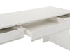 Modrest Chelsey- Modern White and Stainless Steel Desk