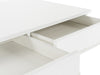 Modrest Chelsey- Modern White and Stainless Steel Desk