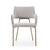 Modrest Childers Modern Grey Fabric & Antique Brass Dining Chair Model VGGA-6973CH-GRY