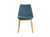 Modrest Chrissy Modern Blue Fabric Dining Chair (Set Of 2) Model VGTSBLOOM-BLUE-DC