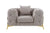 Divani Casa Clarice Transitional Light Beige Velvet Chair Model VGAH-SF1013-1-BGE