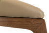 Modrest Clive Mid-Century Taupe & Walnut Dining Chair
