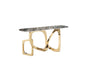 Modrest Colton - Glam Brown & Gold Console Table