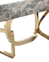 Modrest Colton - Glam Brown & Gold Console Table