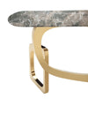 Modrest Colton - Glam Brown & Gold Console Table