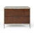 Nova Domus Conner Modern Dark Walnut & Faux Concrete Nightstand