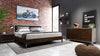 Nova Domus Conner Modern Dark Walnut & Faux Concrete Bed