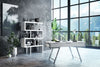 Modrest Maze Modern White High Gloss Bookcase