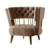 Divani Casa Courtney Beige & Gold Fabric Lounge Chair Model VGYUHD-1927-CH
