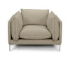 Divani Casa Harvest Modern Taupe Full Leather Chair Model VGKKKF2627-TP-CH