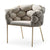 Modrest Debra Modern Grey Fabric Dining Chair Model VGVCB202-DC-GRY